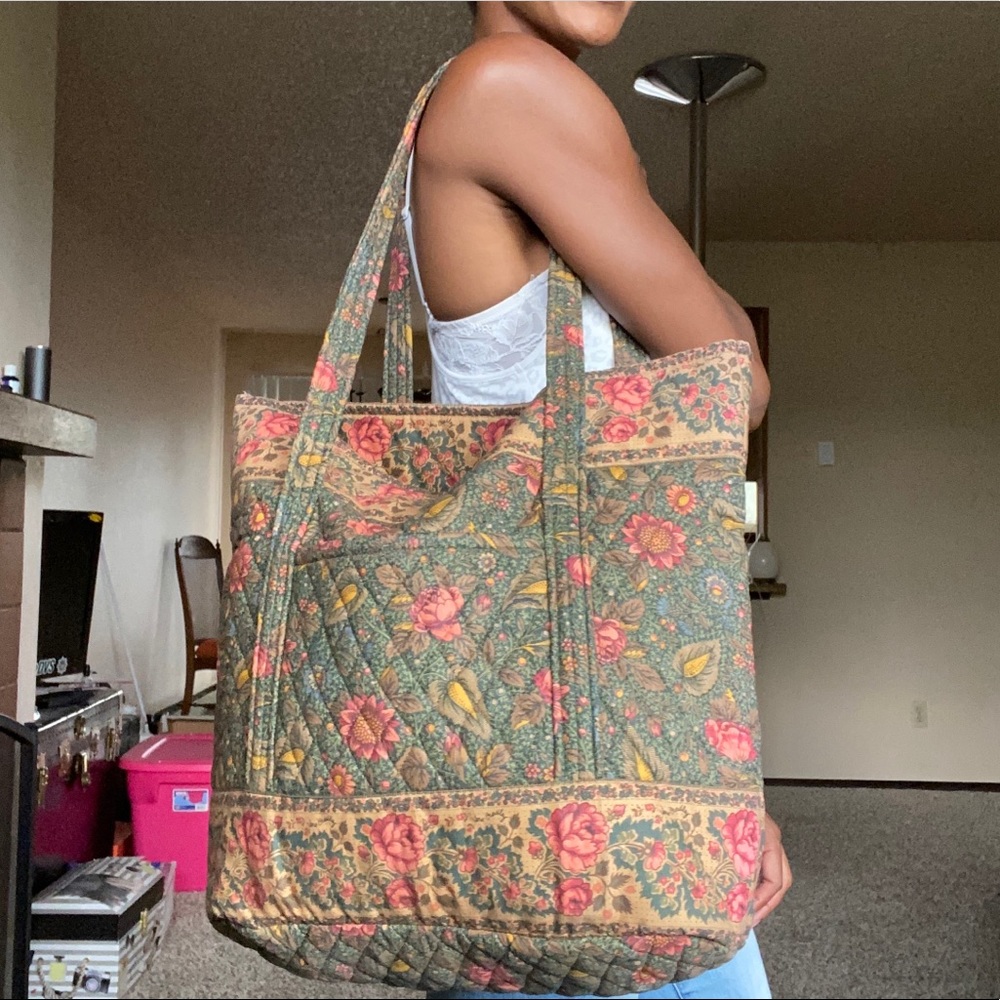 VINTAGE Vera Bradley “Forest” Tote